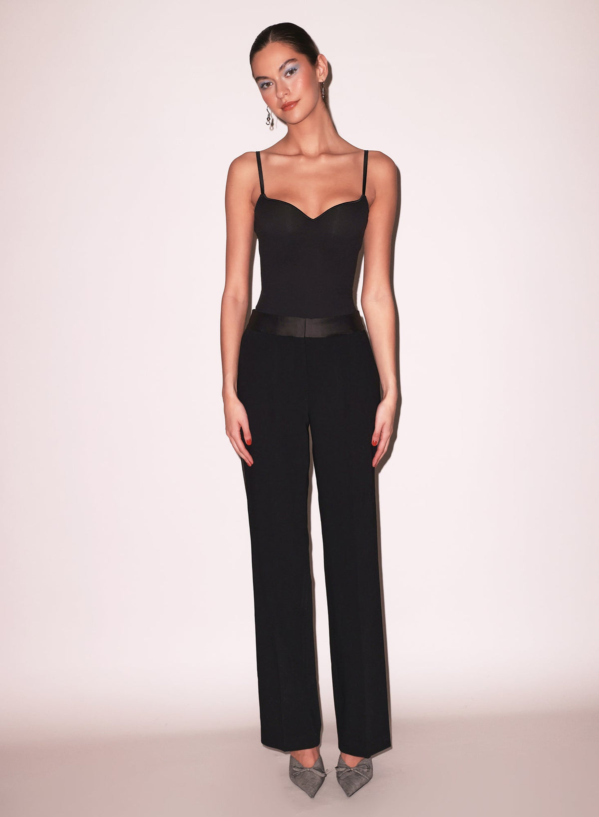 Black Jersey Built-In Bra Cami - Fleur du Mal