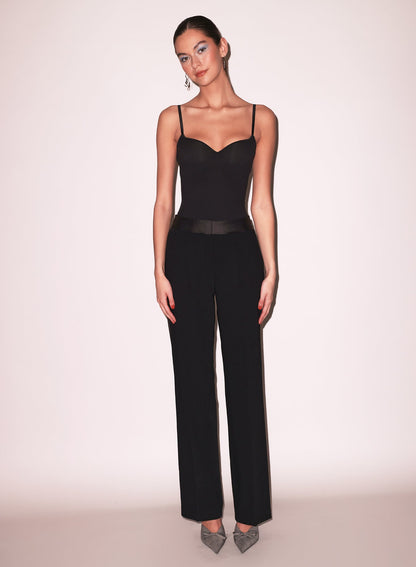 Black Jersey Built-In Bra Cami - Fleur du Mal
