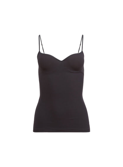 Black Jersey Built-In Bra Cami - Fleur du Mal