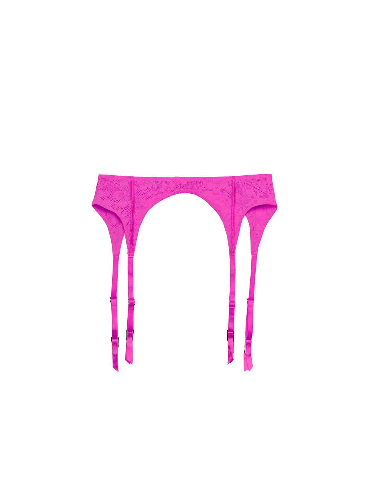 Wild Pink Le Stretch Lace Garter Belt - Fleur du Mal