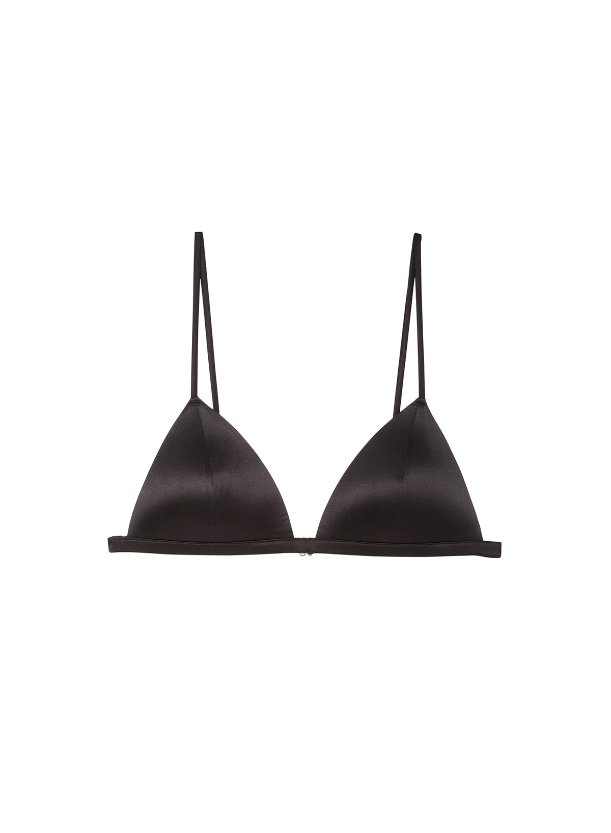 Black Molded Luxe Triangle Bra - Fleur du Mal