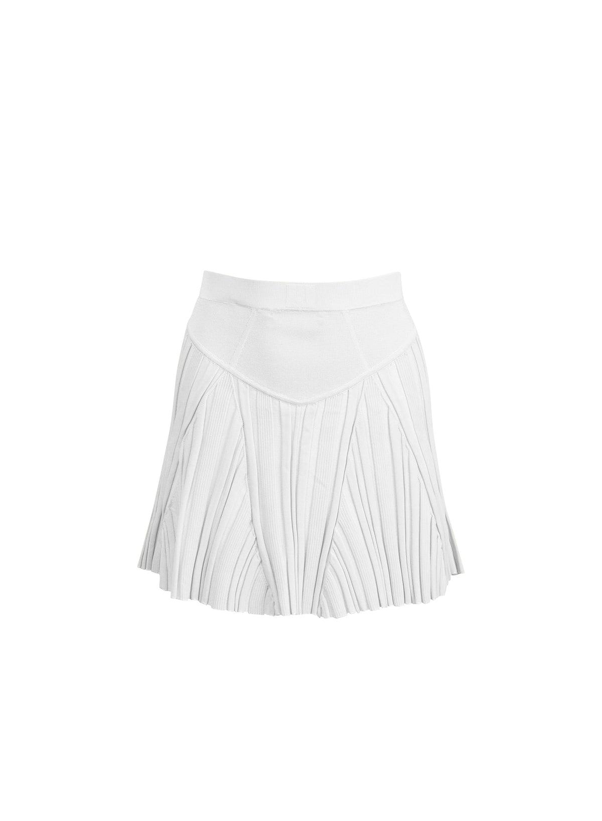 Ivory Rib Flared Skirt - Fleur du Mal