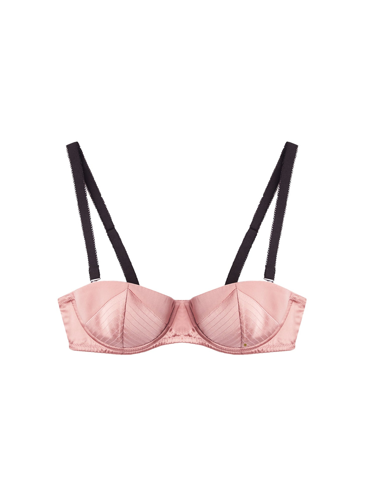 Pink & Black Top Stitch Convertible Bra - Fleur du Mal