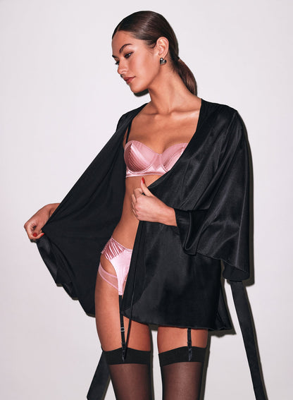 Black Angel Sleeve Robe - Fleur du Mal
