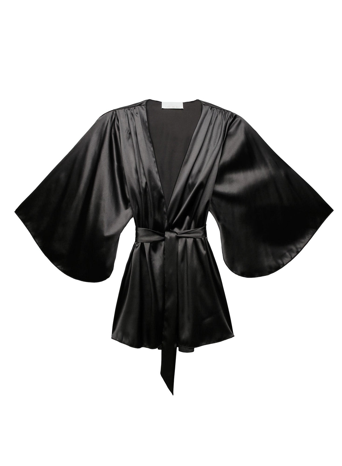Black Angel Sleeve Robe - Fleur du Mal