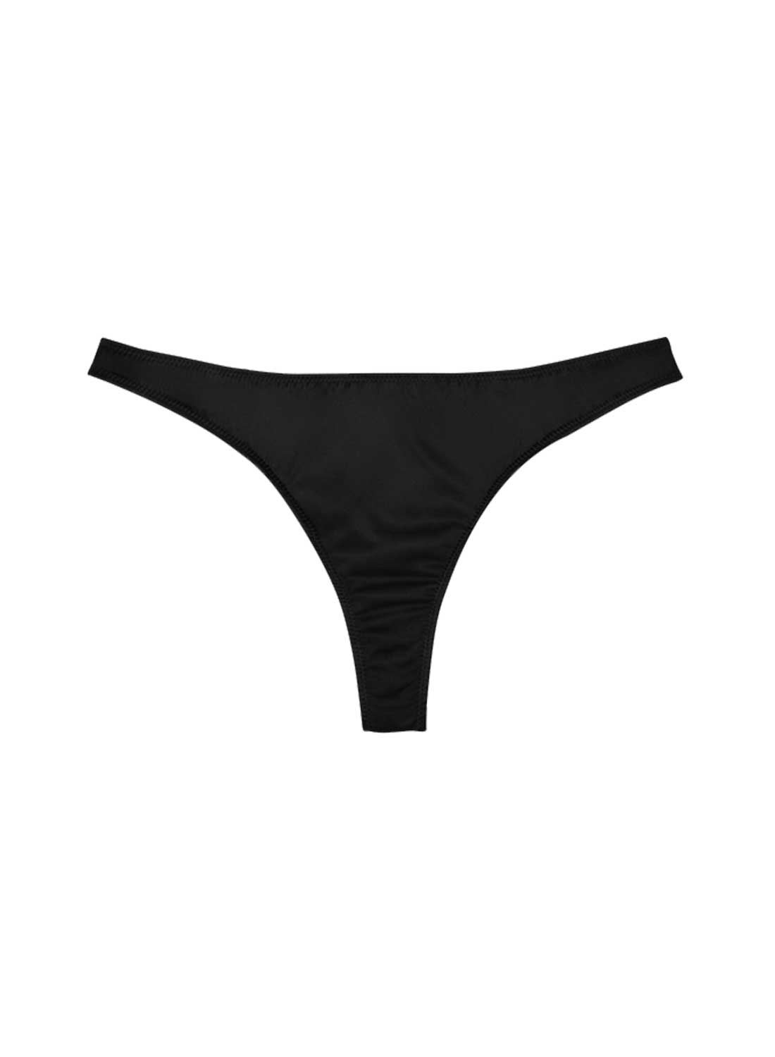 Black Luxe Thong - Fleur du Mal