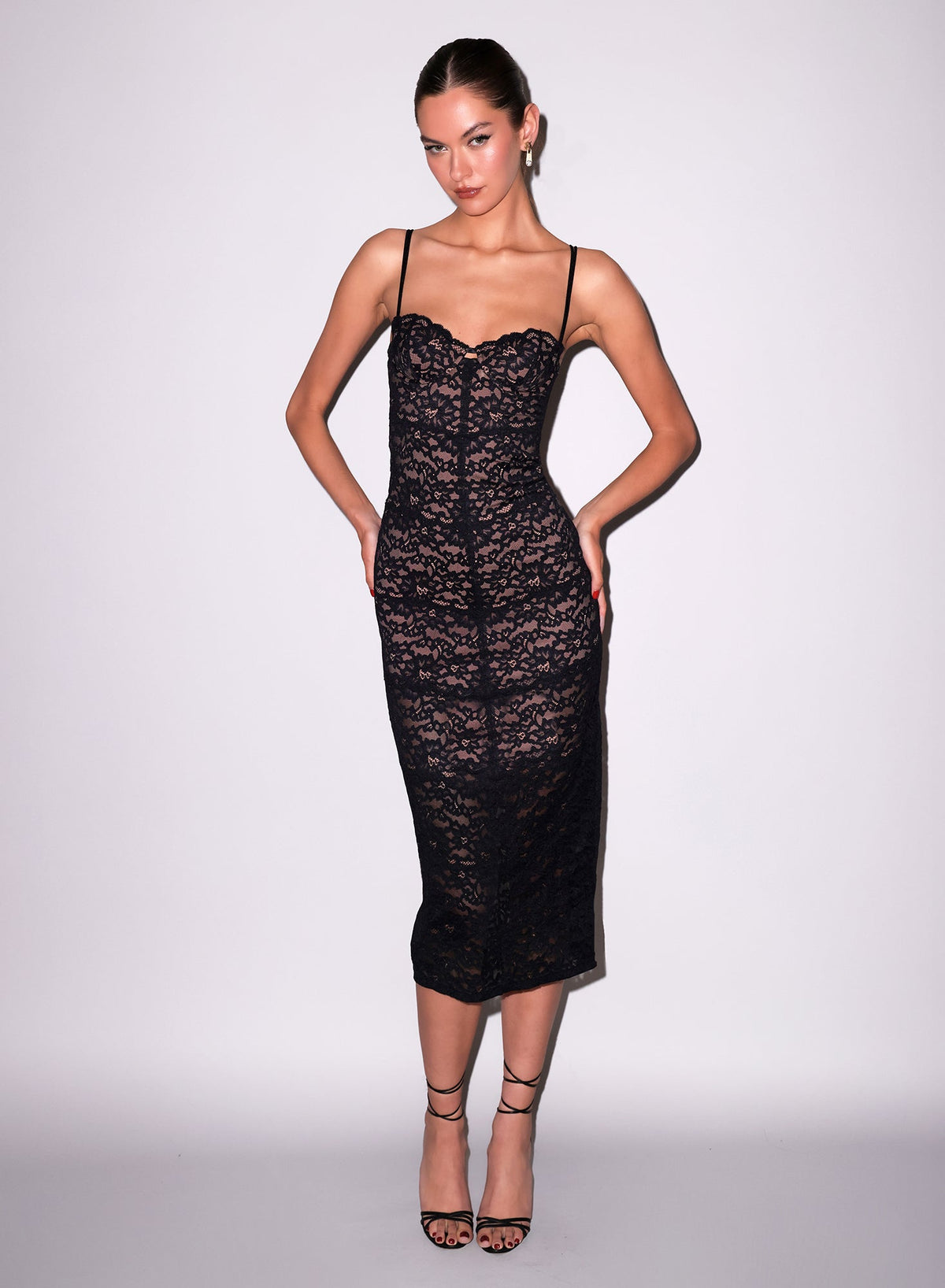 Black Charlotte Lace Dress - Fleur du Mal