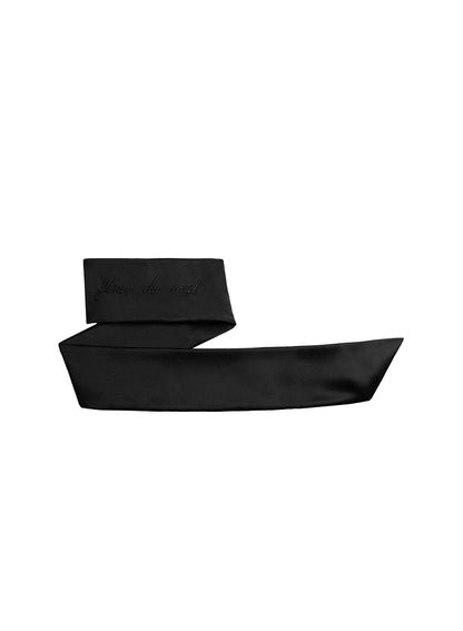 Black Fleur du Mal Silk Blindfold - Fleur du Mal