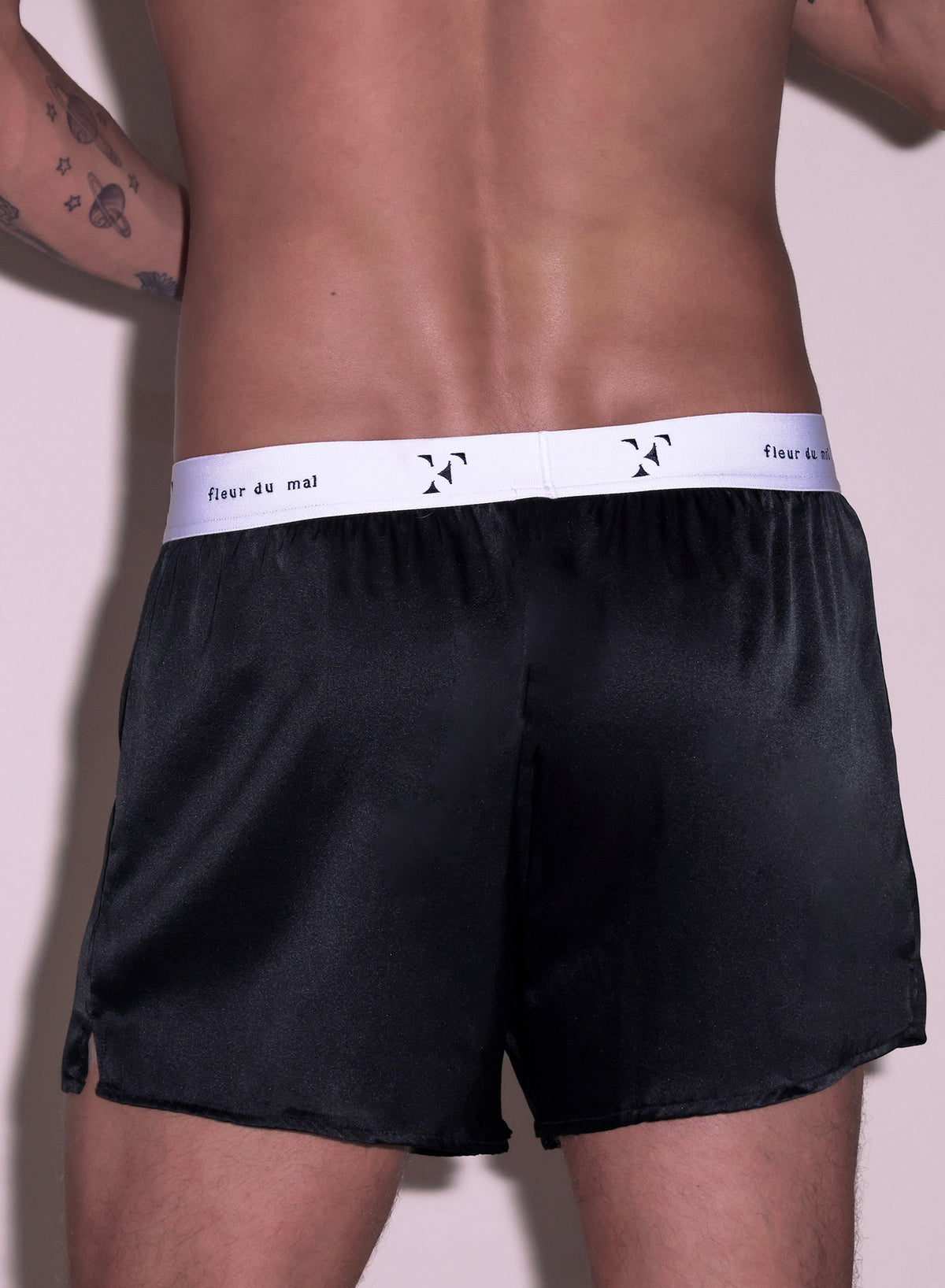 Black Unisex Boxer Short - Fleur du Mal