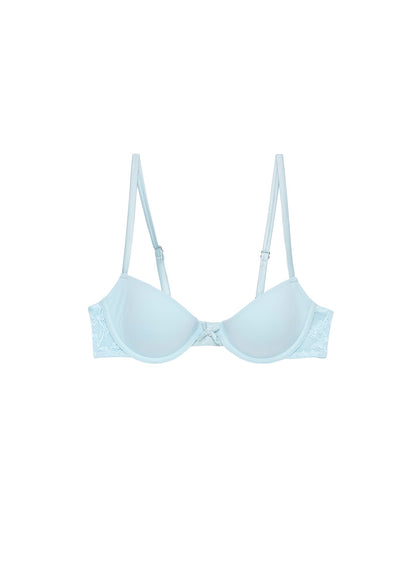 Blue Le Stretch Lace Molded Demi Bra - Fleur du Mal