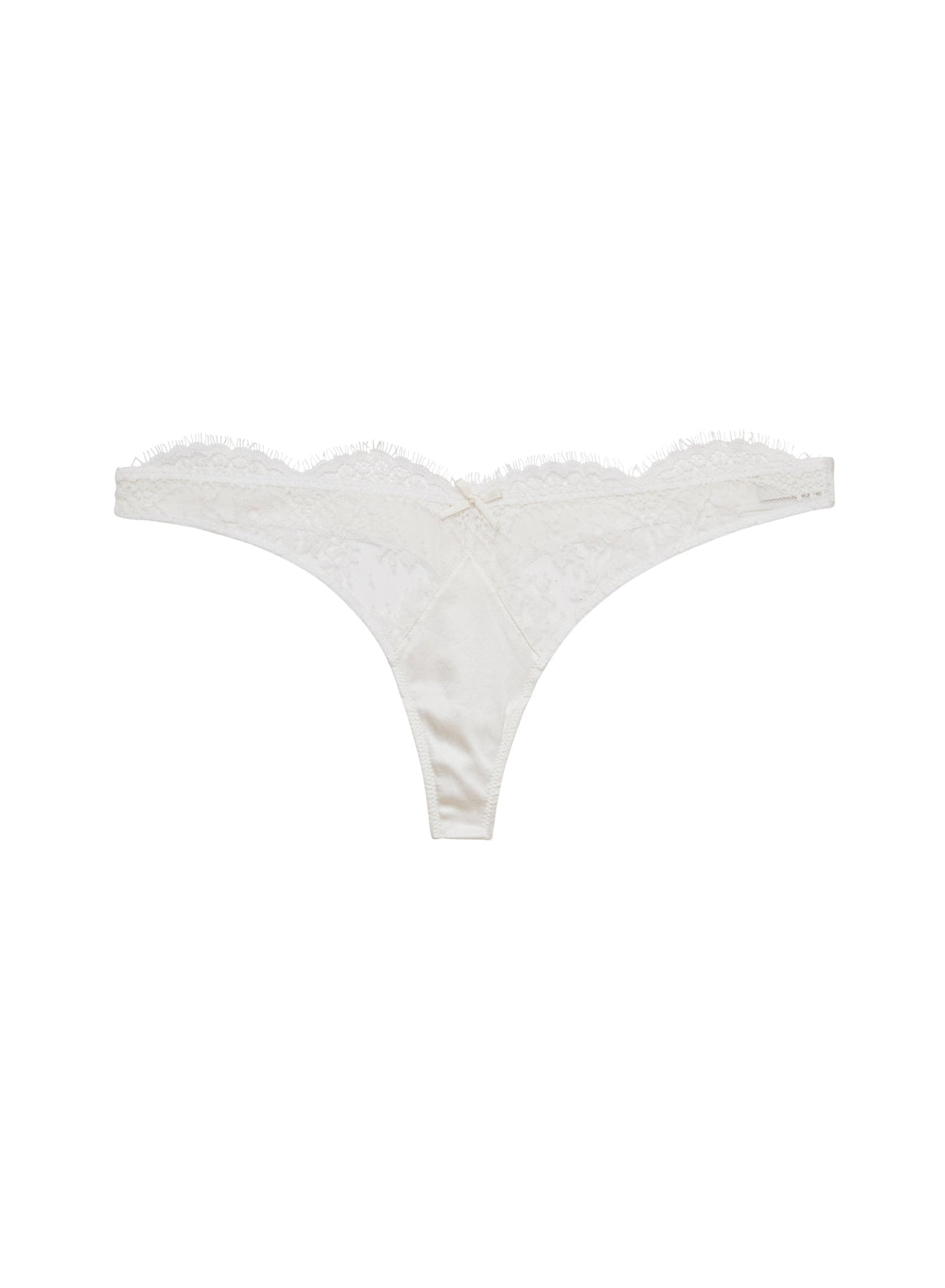 Ivory Frankie Lace Thong - Fleur du Mal