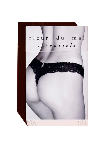 Ivory Charlotte Lace Seamless Thong - Fleur du Mal