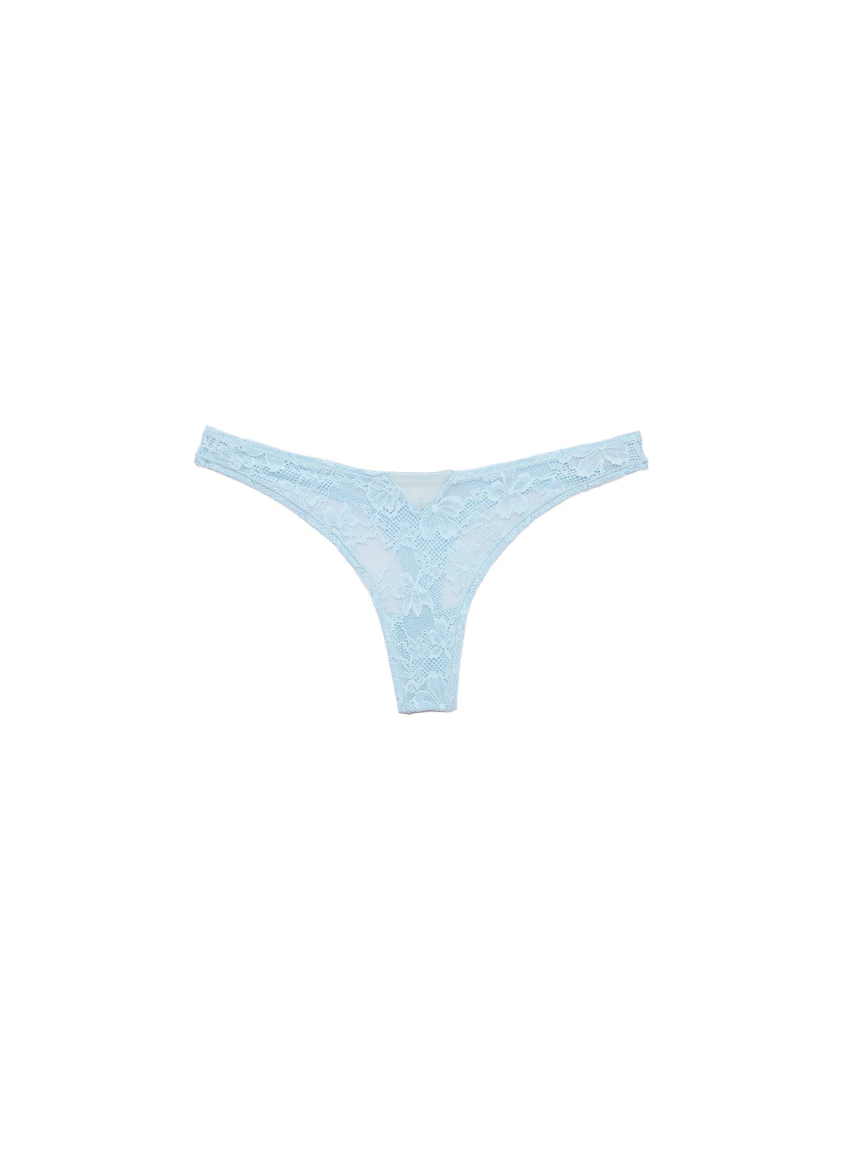 Blue Le Stretch Lace Thong - Fleur du Mal