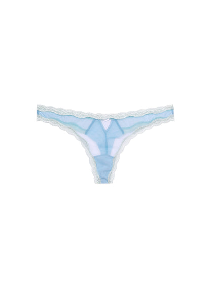 Light Blue Sheer Tulle Thong - Fleur du Mal
