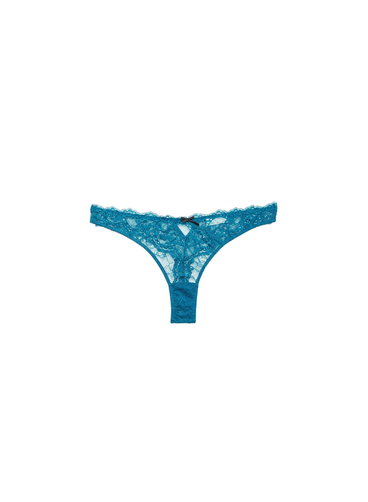 Aquamarine Bianca Lace Thong - Fleur du Mal