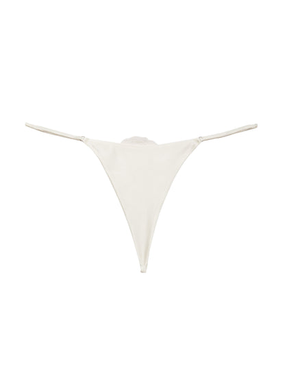 Ivory Rose Luxe V-String - Fleur du Mal