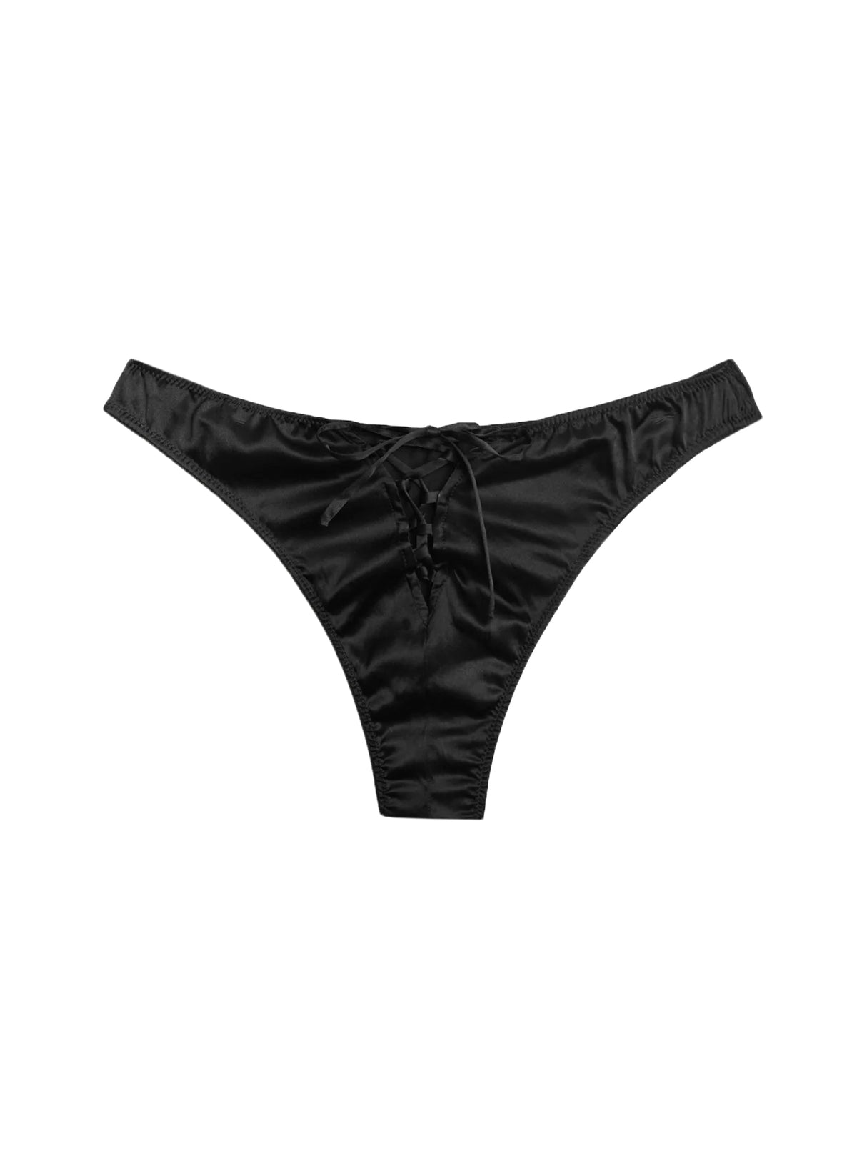 Black Laced Up Luxe Cheeky - Fleur du Mal