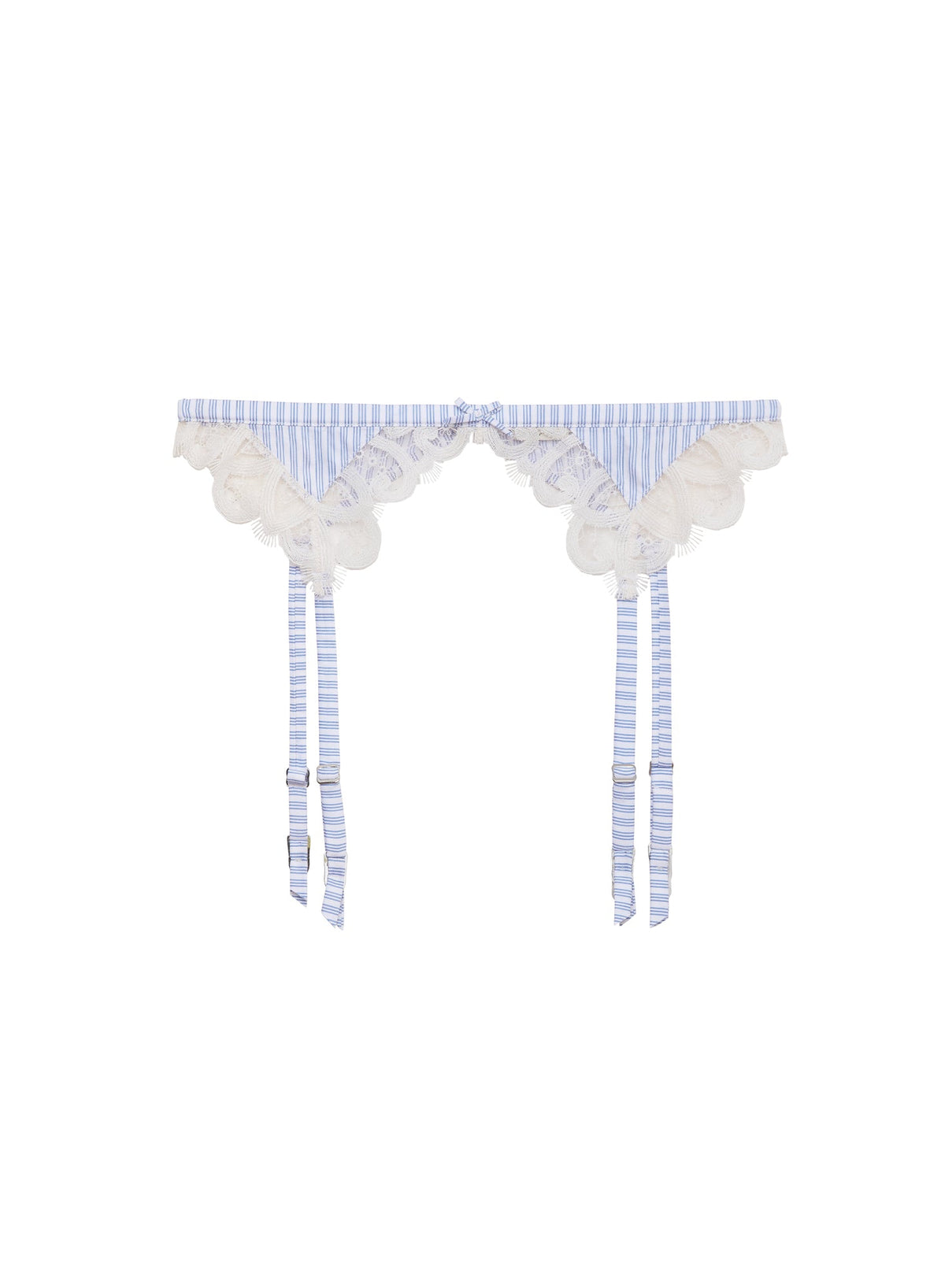 Hampton Stripe Poplin Garter Belt - Fleur du Mal