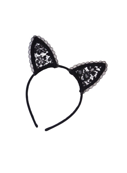 Black Lace Cat Ears - Fleur du Mal