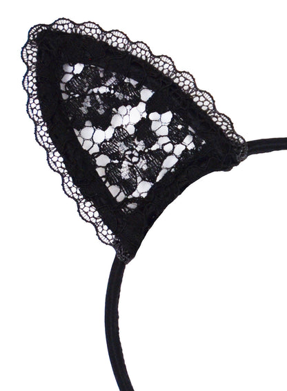 Black Lace Cat Ears - Fleur du Mal