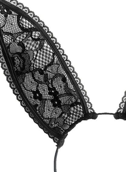 Black Lace Bunny Ears - Fleur du Mal