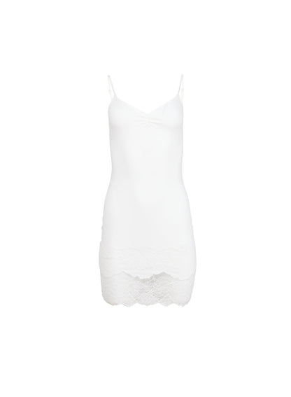 Ivory Organic Cotton Slip Dress - Fleur du Mal