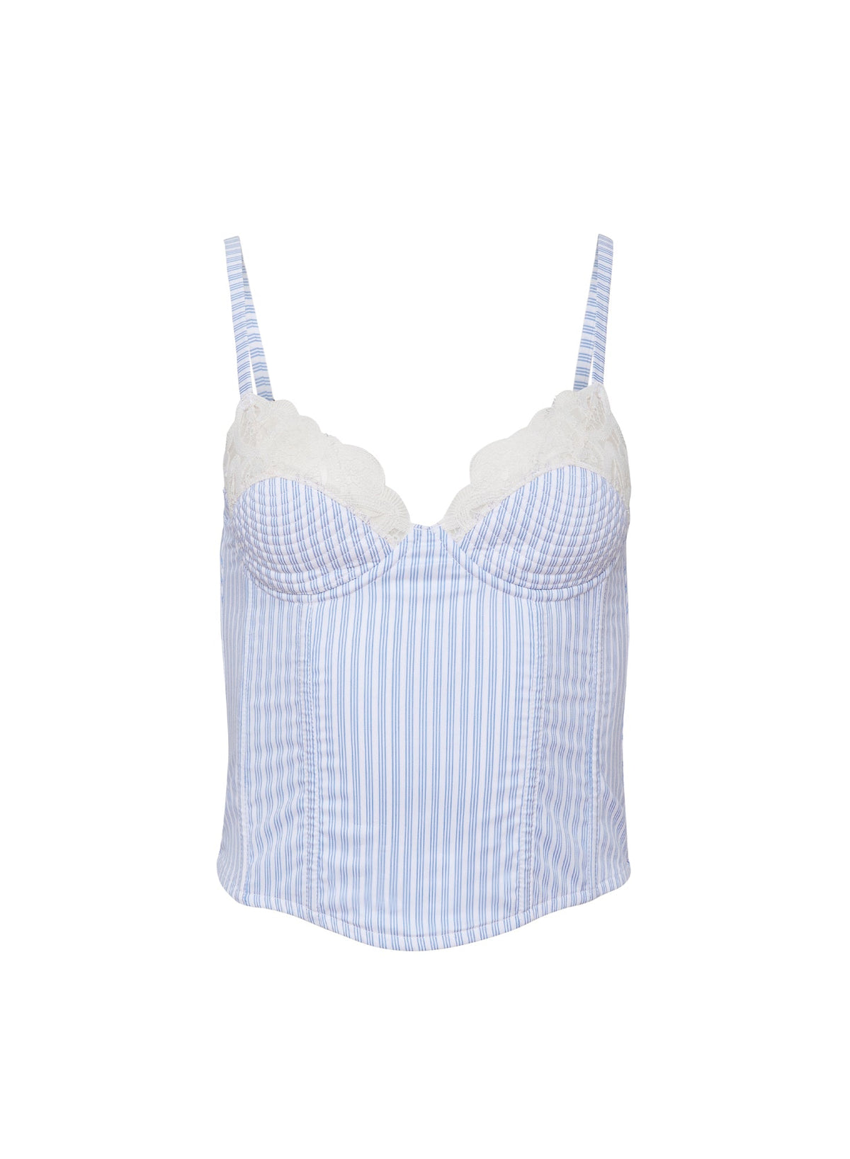 East Hampton Stripe Hampton Poplin Bustier - Fleur du Mal