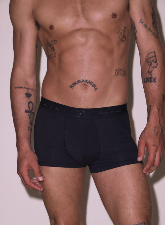 Black Men's Boxer Brief - Fleur du Mal