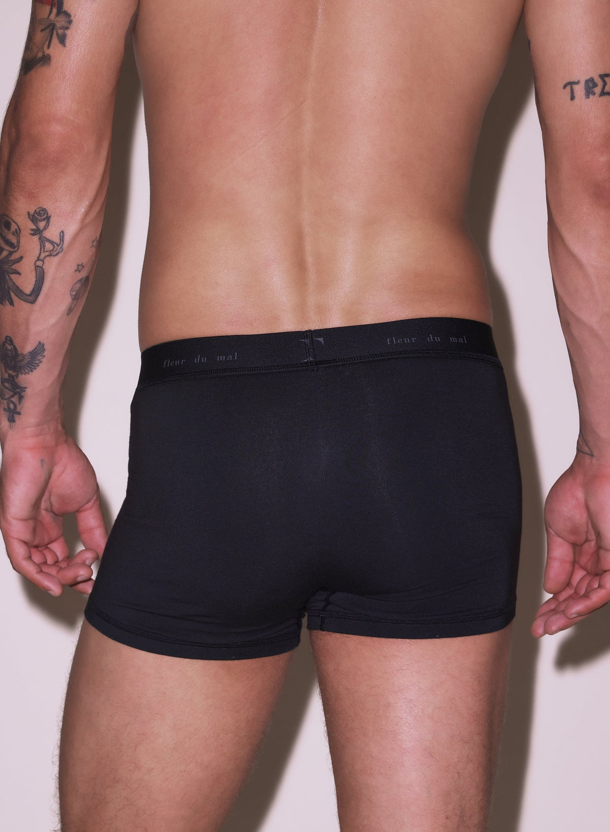 Black Men's Boxer Brief - Fleur du Mal