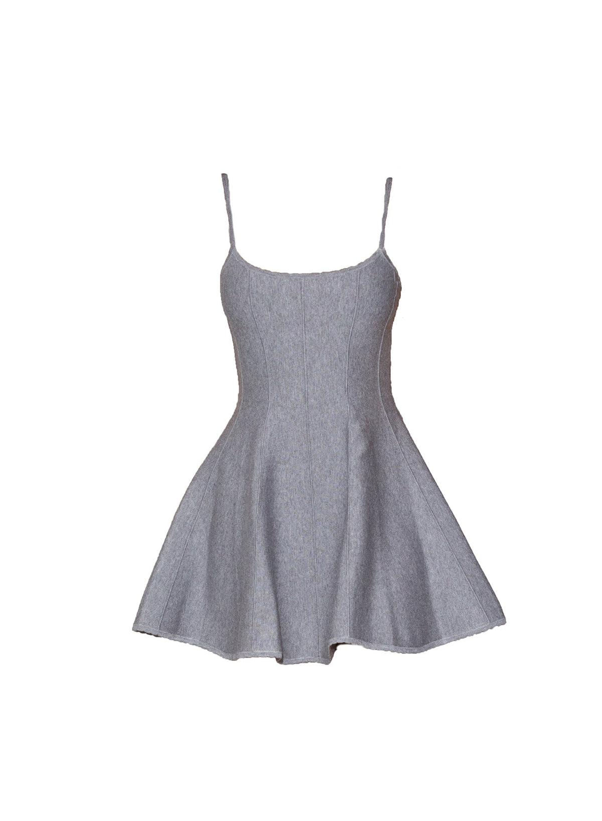 Heather Grey Flared Corset Dress - Fleur du Mal
