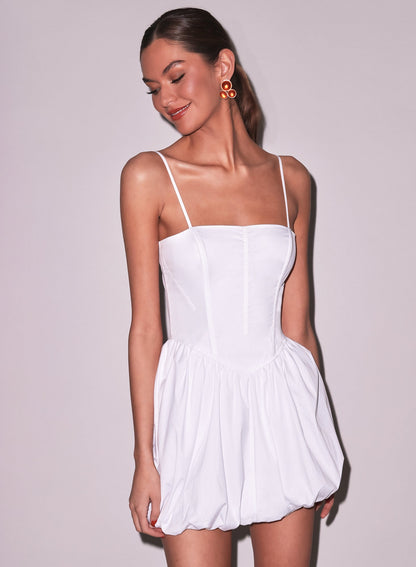 White Poplin Bubble Dress - Fleur du Mal