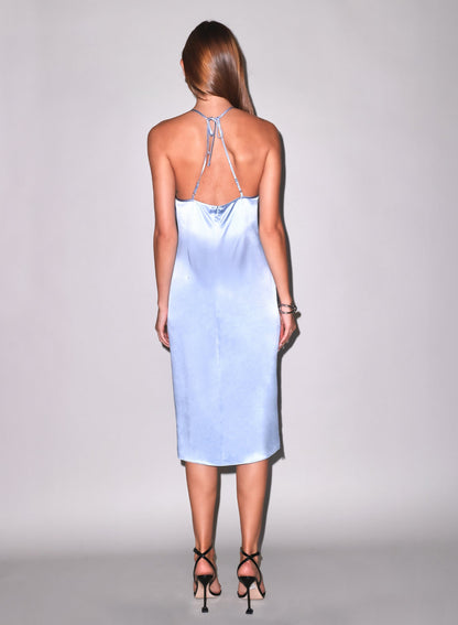 Blue Juliet Lace Applique Slip Dress - Fleur du Mal