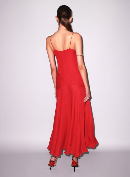 Red Nina Maxi Dress - Fleur du Mal