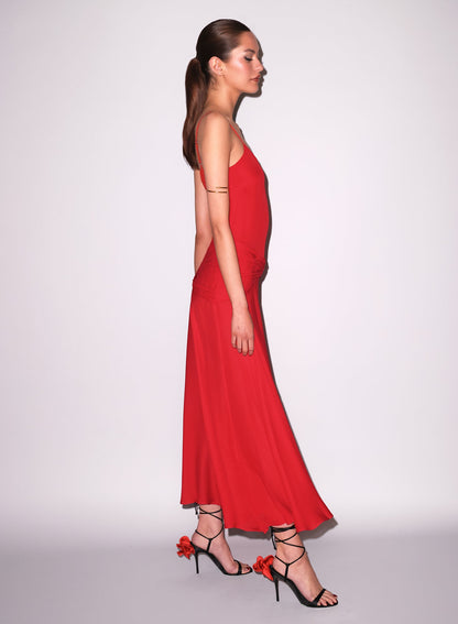 Red Nina Maxi Dress - Fleur du Mal