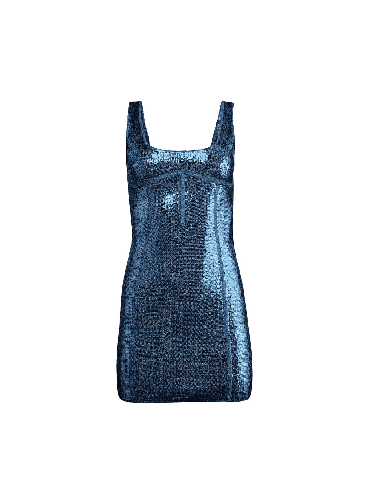 Navy Sequin Knit Bodycon Dress - Fleur du Mal