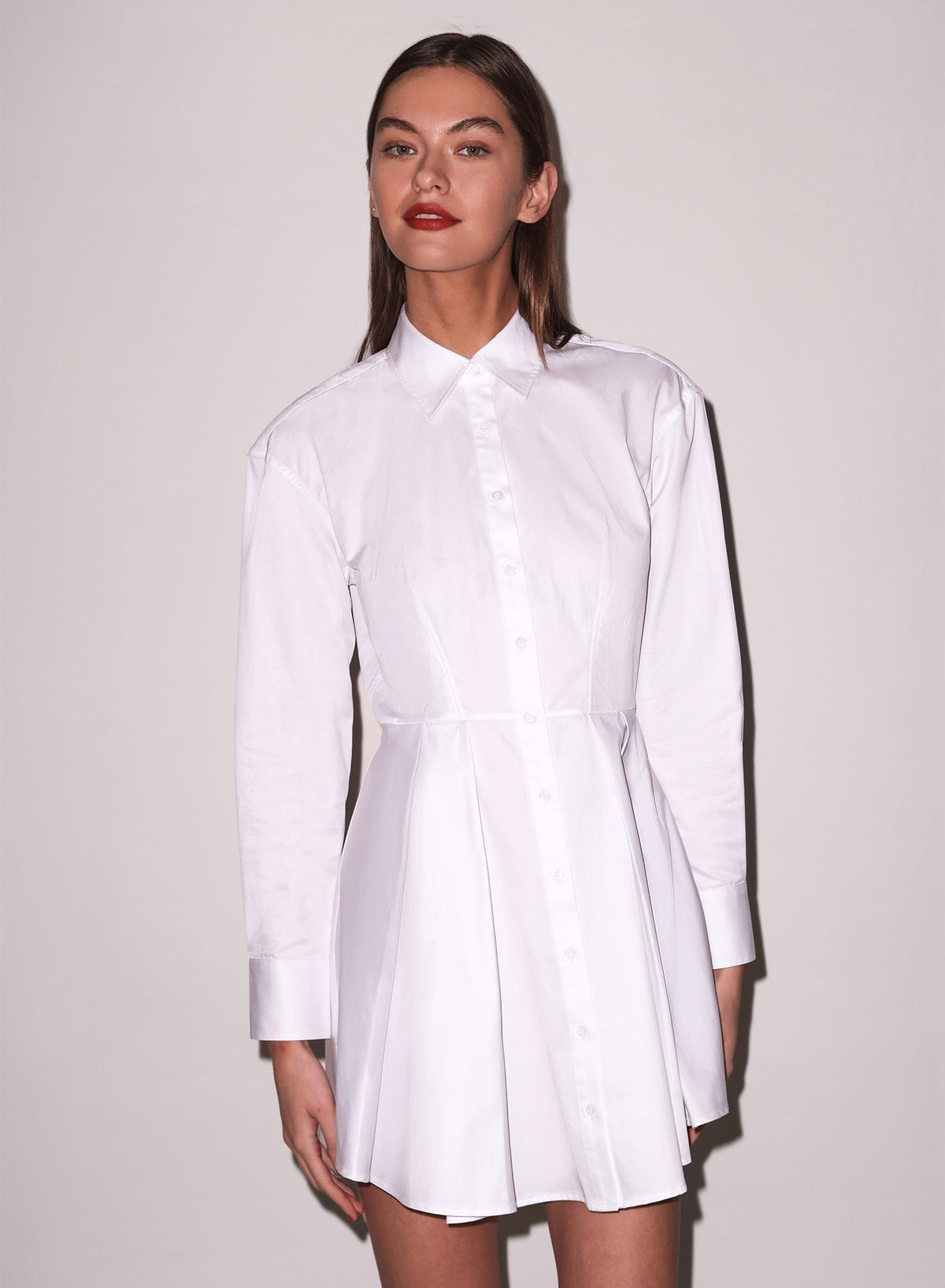 White Zoe Shirt Dress - Fleur du Mal