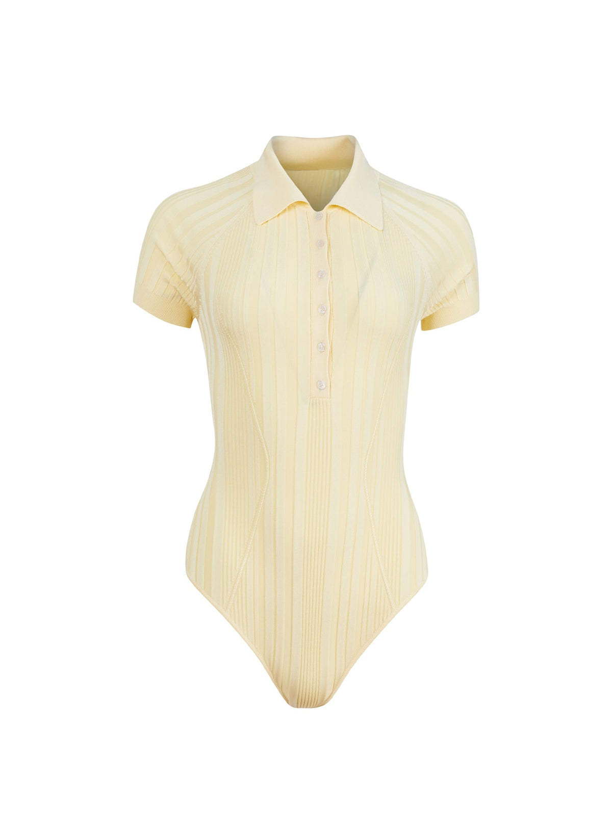Butter Rib Polo Bodysuit - Fleur du Mal