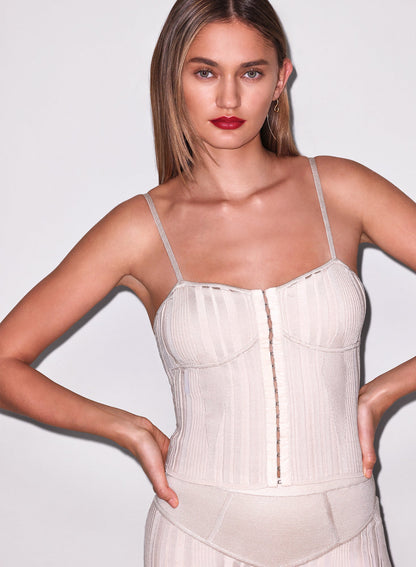 Tahini Hook-Up Rib Cami - Fleur du Mal