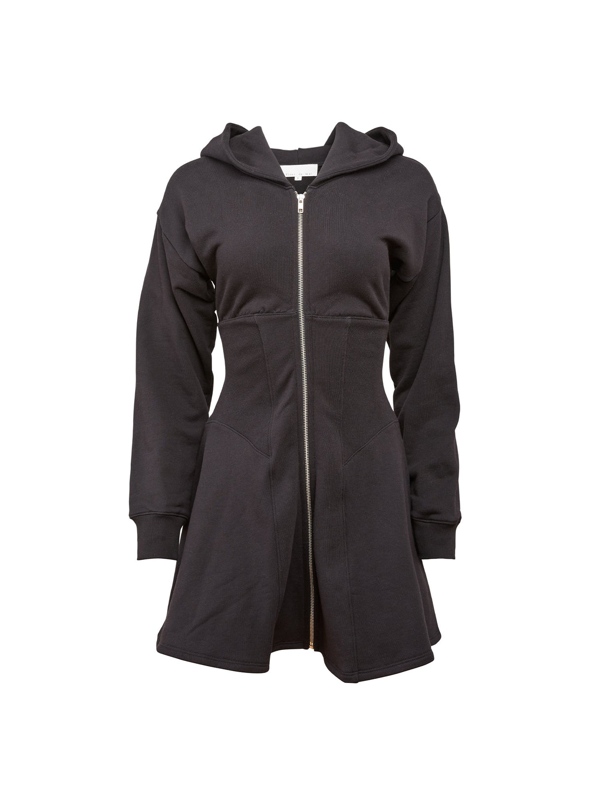 Black Unzip Me Hoodie Dress - Fleur du Mal