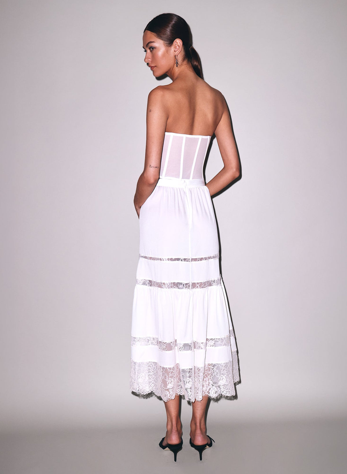 Ivory Juliet Lace Maxi Skirt - Fleur du Mal