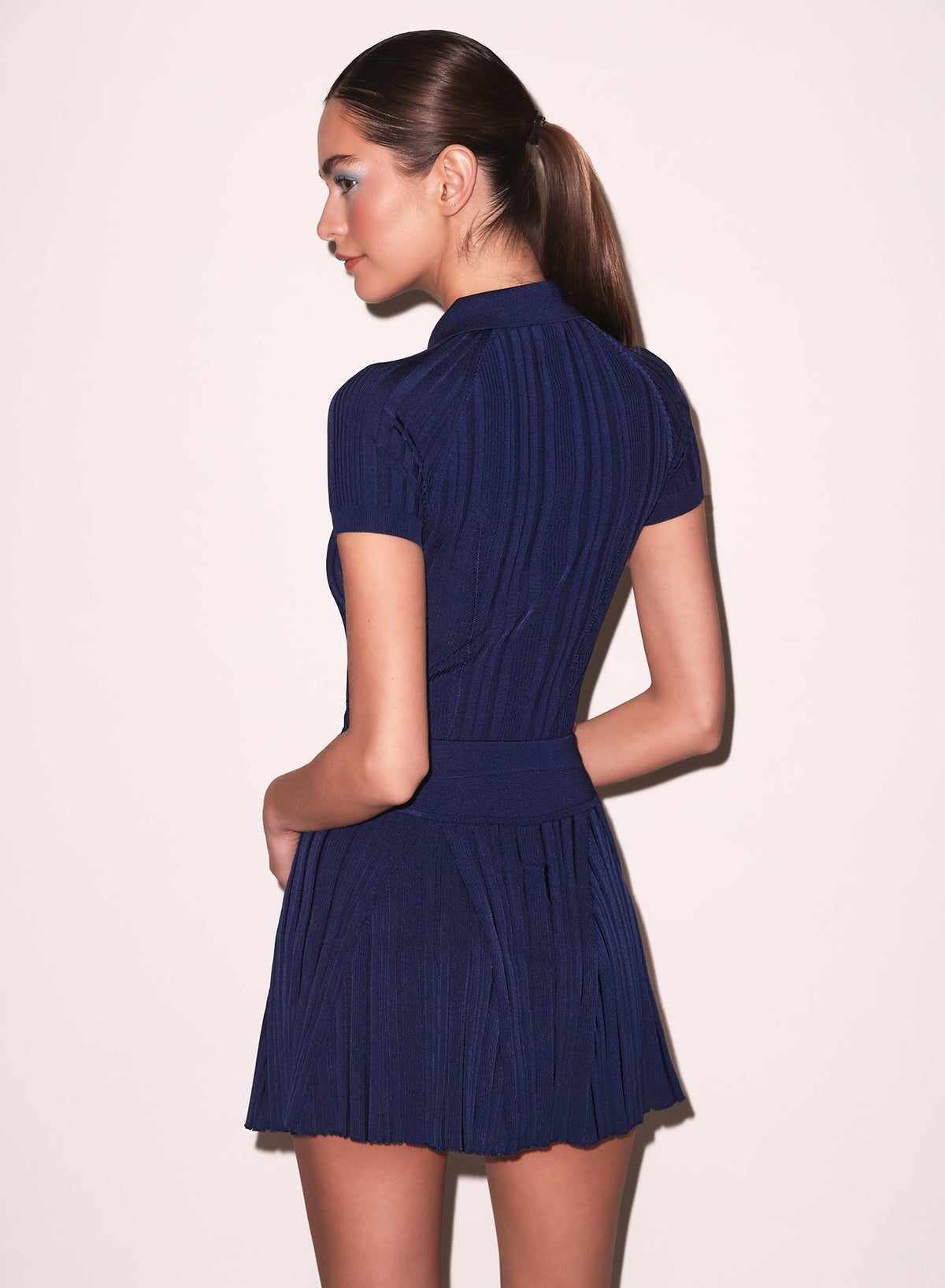 Night Sky Rib Flared Skirt - Fleur du Mal