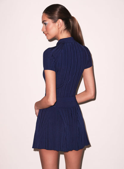 Night Sky Rib Flared Skirt - Fleur du Mal