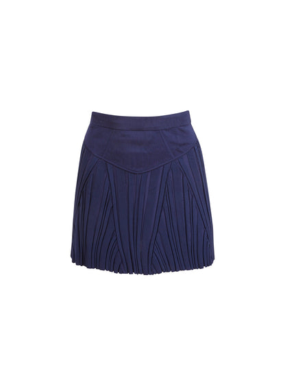 Night Sky Rib Flared Skirt - Fleur du Mal