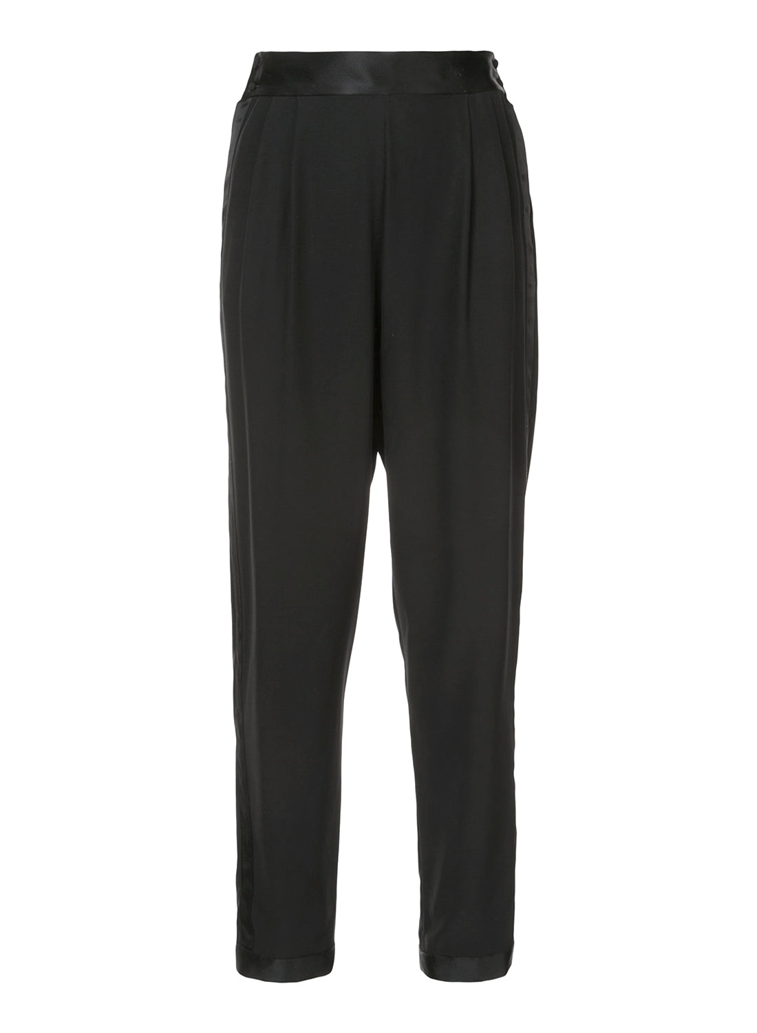 Black Pleated Tuxedo Pant - Fleur du Mal