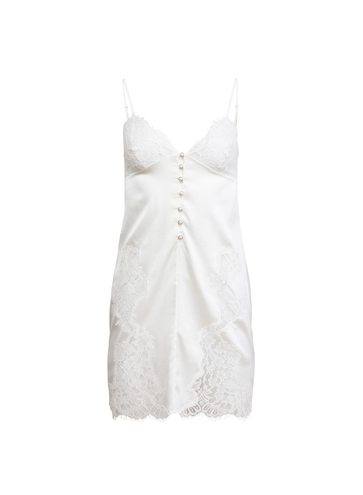 Ivory Mia Silk Mini Slip - Fleur du Mal