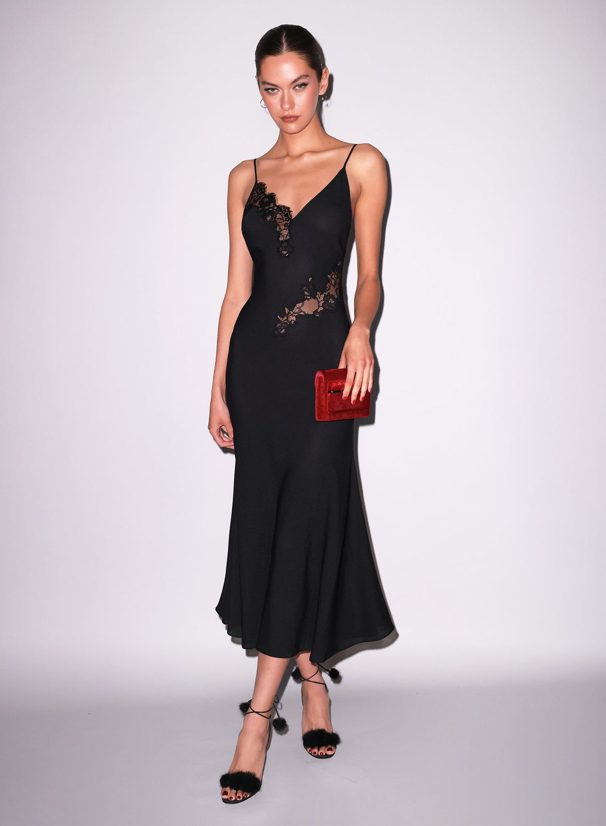 Black Juliet Lace Maxi Dress - Fleur du Mal
