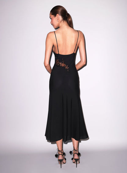 Black Juliet Lace Maxi Dress - Fleur du Mal