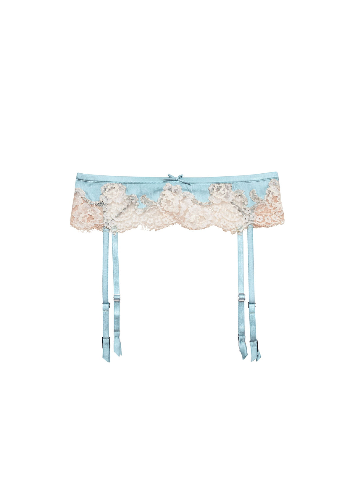 Frosted Mint Juliet Lace Garter Belt - Fleur du Mal