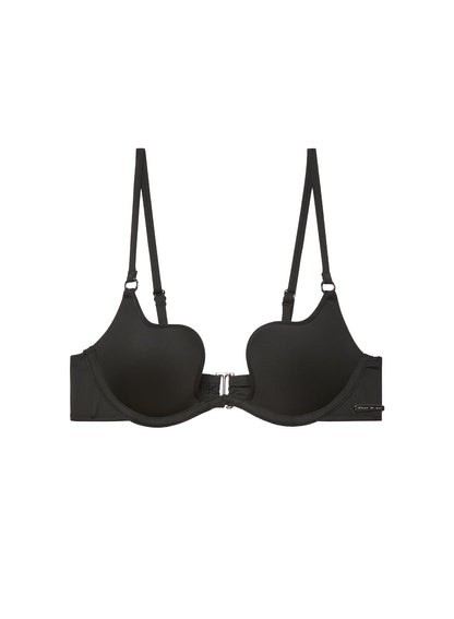 Black Seduce U-Plunge Bikini Top - Fleur du Mal