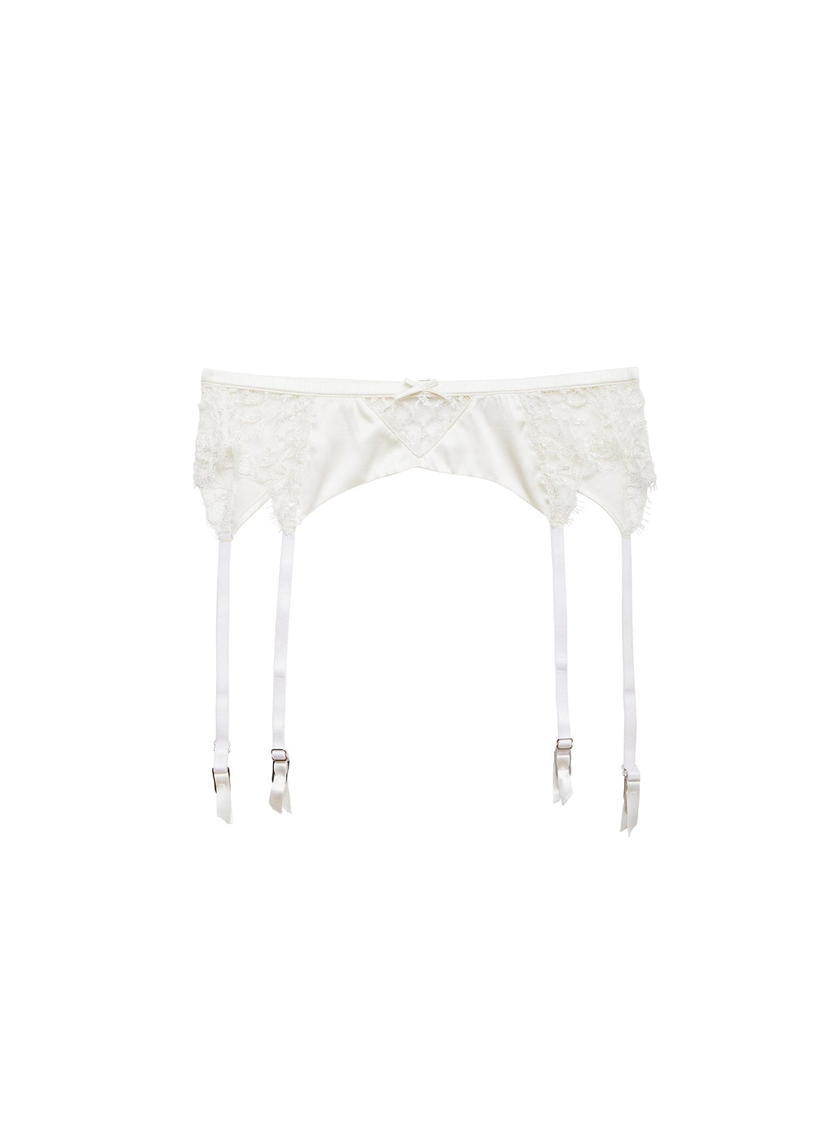 Ivory Daphne Lace Garter Belt - Fleur du Mal
